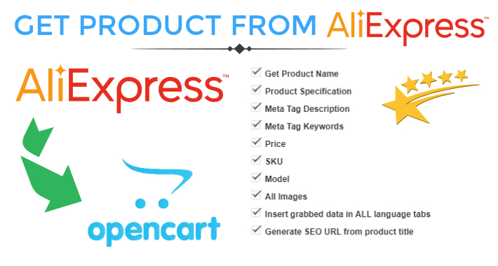 Get Product Data From Aliexpress.com To OpenCart Store screenshot 4