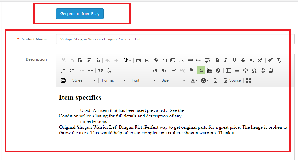Get Product Data From eBay To OpenCart Store screenshot 5