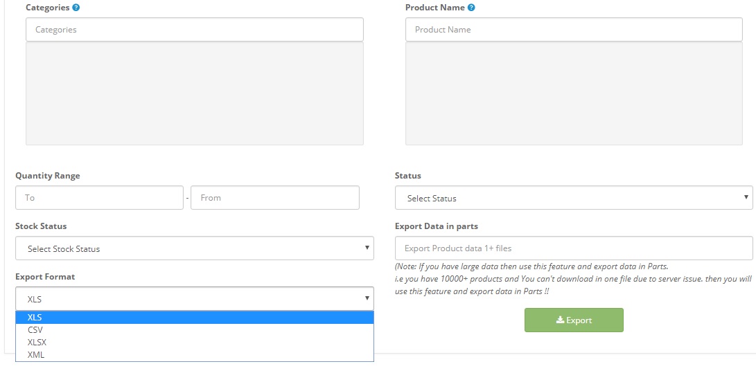 Advanced Product Import Export CSV, Excel For OpenCart screenshot 3
