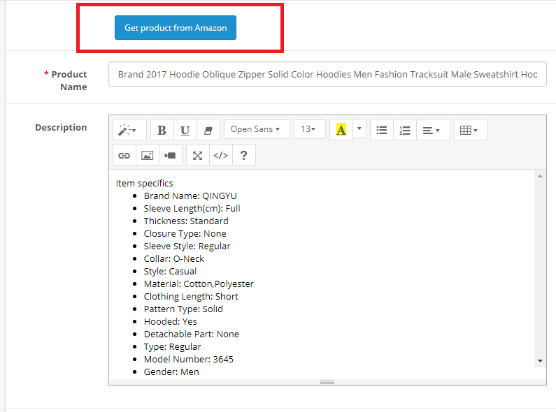 Get Product Data From Amazon.com To OpenCart Store screenshot 3