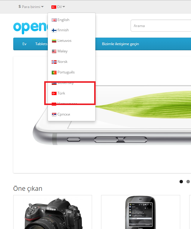 Turkish Language Pack for OpenCart - Complete Pack screenshot 2
