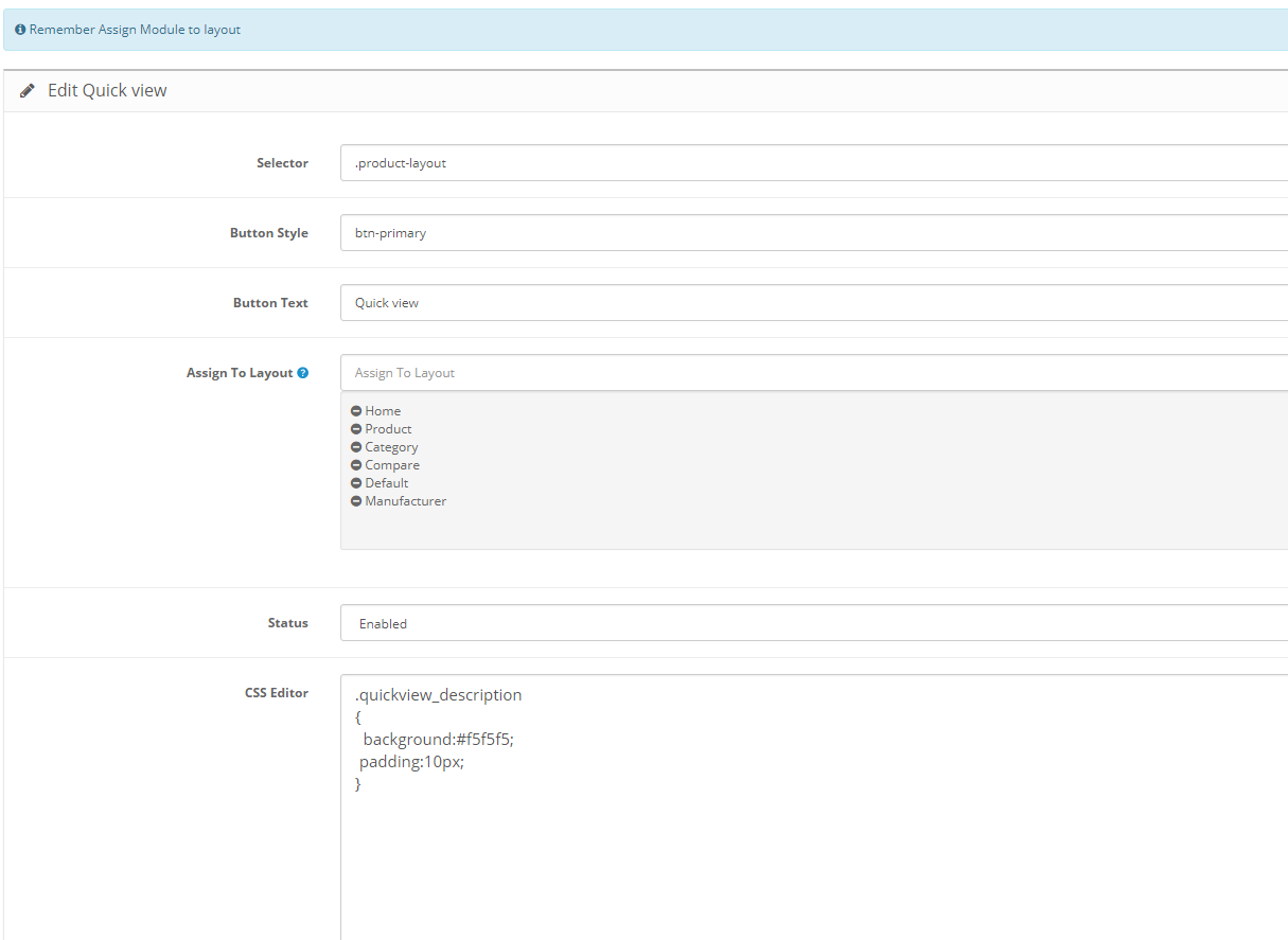 Product Quick View For OpenCart screenshot 3