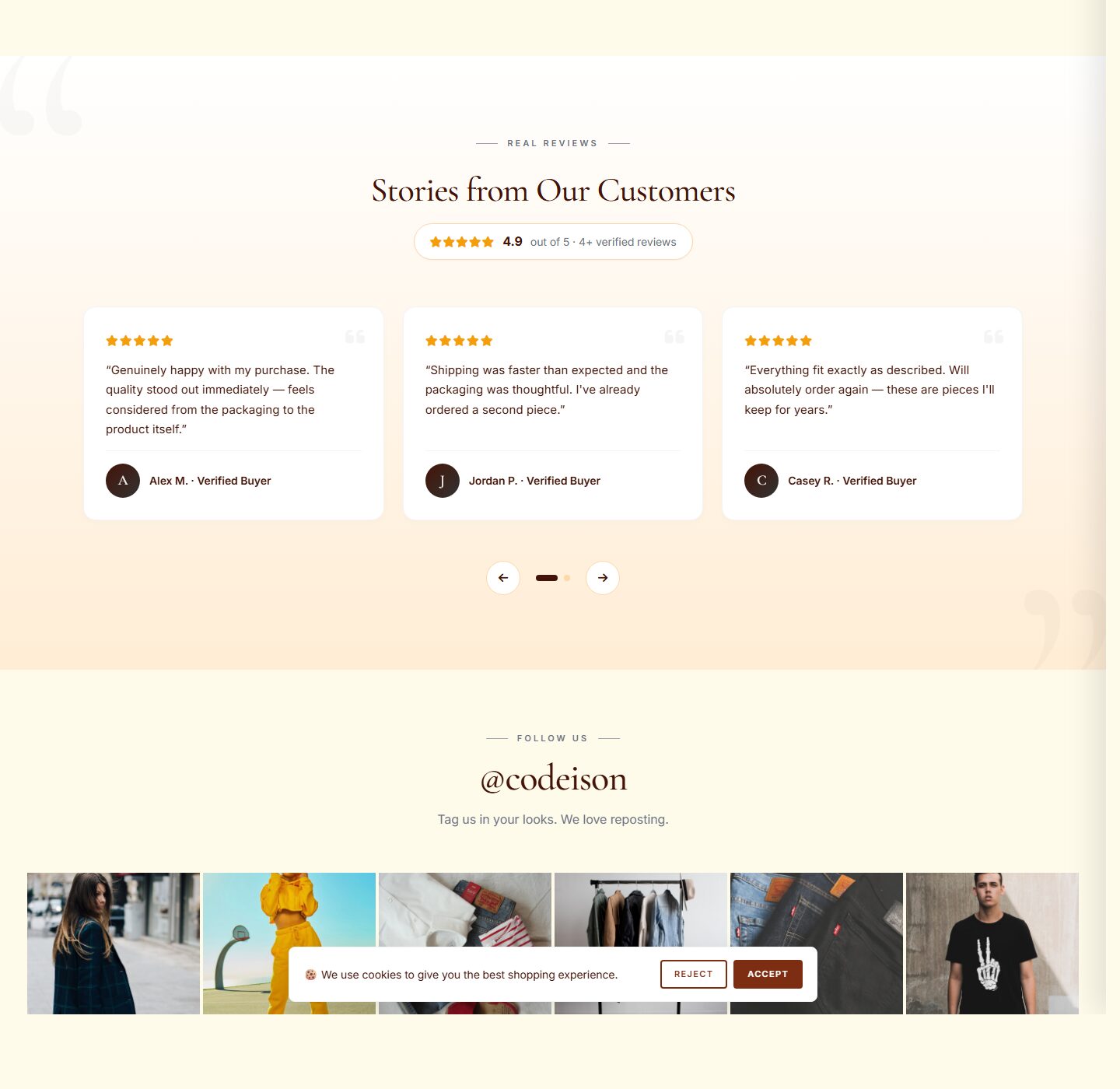 Warm-First OpenCart Theme for Fashion Brands - Apparel Classic screenshot 5