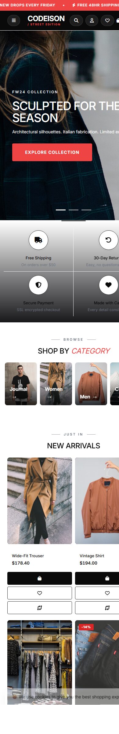Street Apparel Editorial: OpenCart 4 Theme Built for Fashion Growth screenshot 6