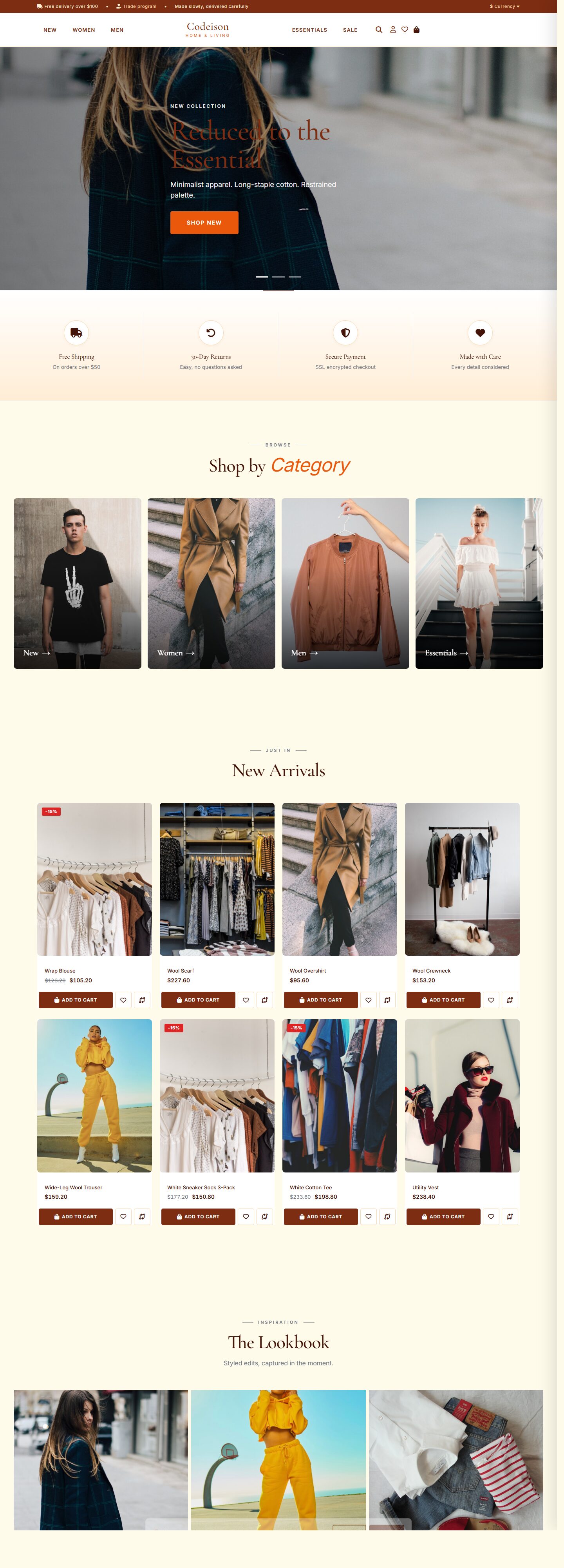 Conversion-Ready Fashion Theme - Apparel Modern Warm Edition
