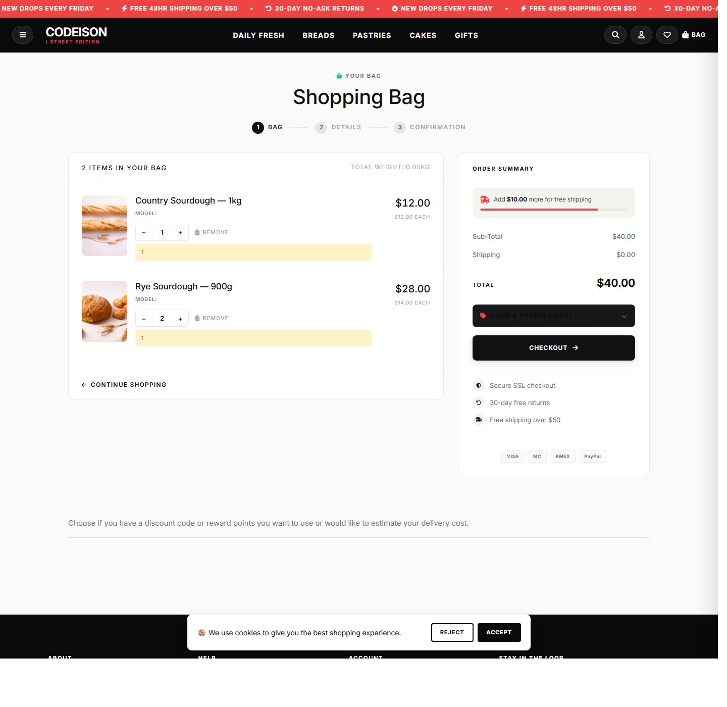 Bakery Artisan x Street - Food OpenCart 4 Starter Theme screenshot 4