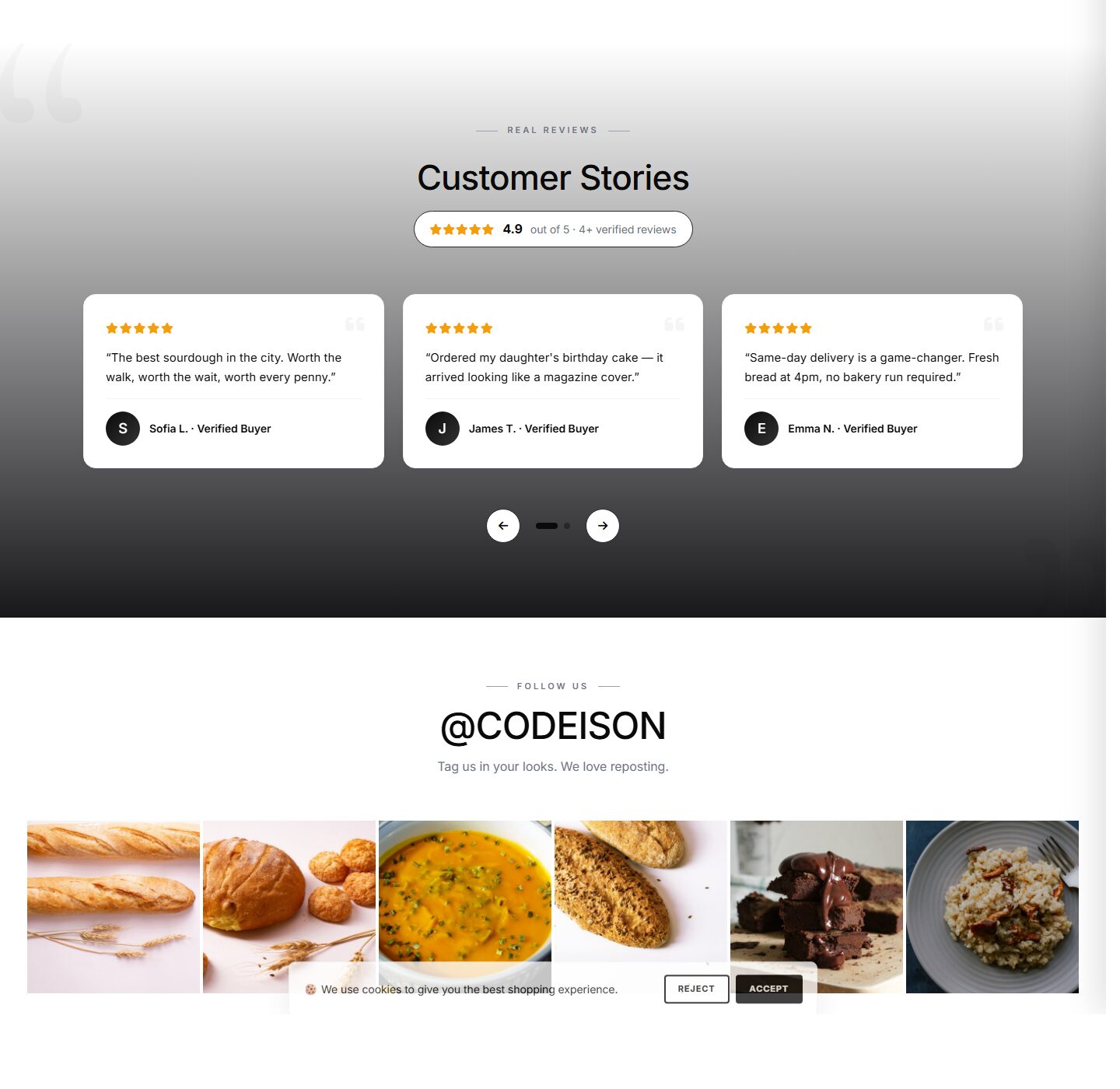 Bakery Artisan x Street - Food OpenCart 4 Starter Theme screenshot 5