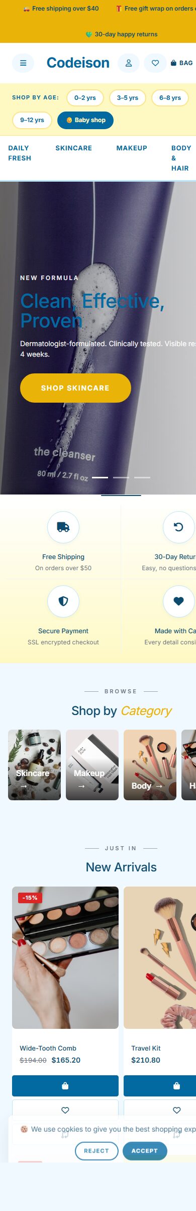 Beauty Clean x Bright - Beauty OpenCart 4 Starter Theme screenshot 6