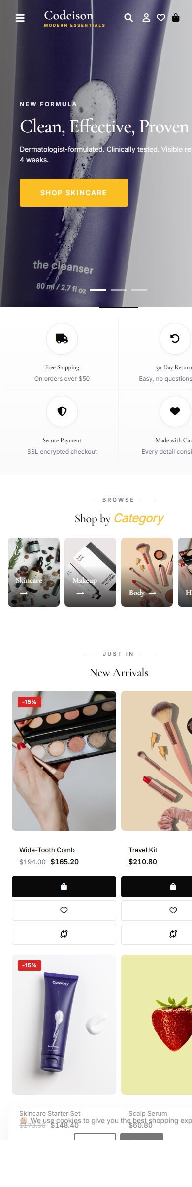 Premium Beauty Theme for OpenCart 4.1 | Beauty Clean Modern screenshot 6