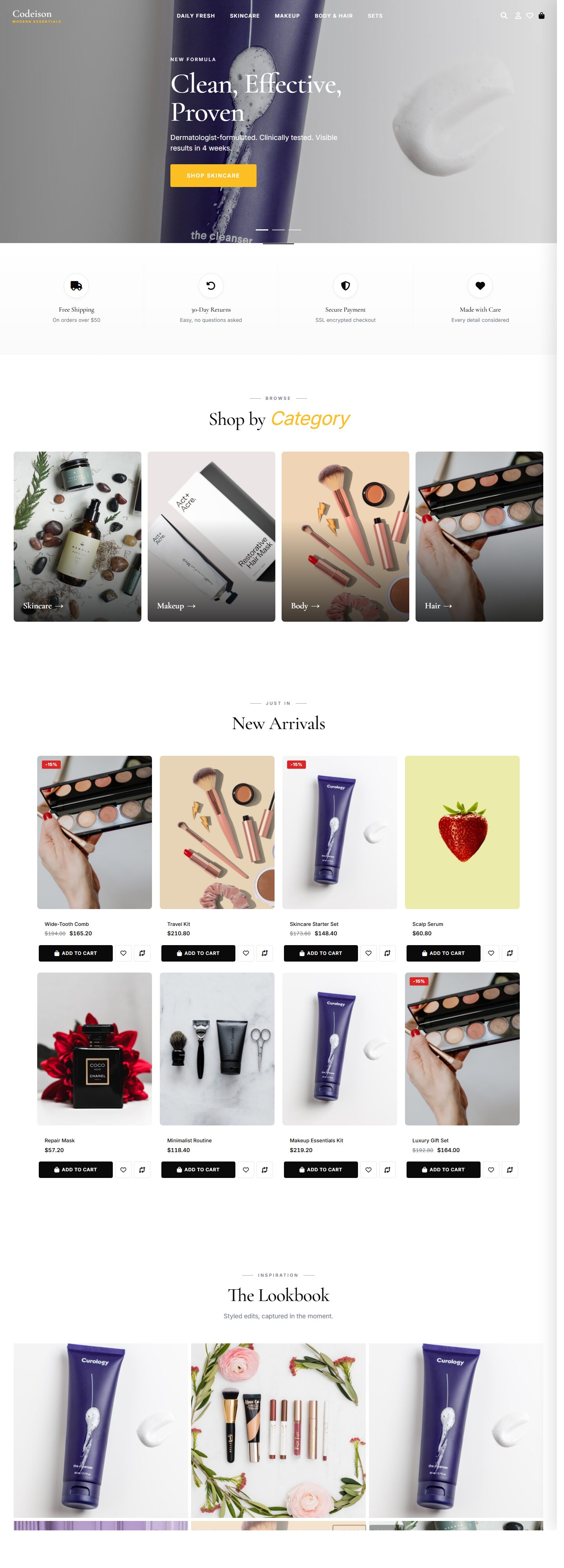 Premium Beauty Theme for OpenCart 4.1 | Beauty Clean Modern