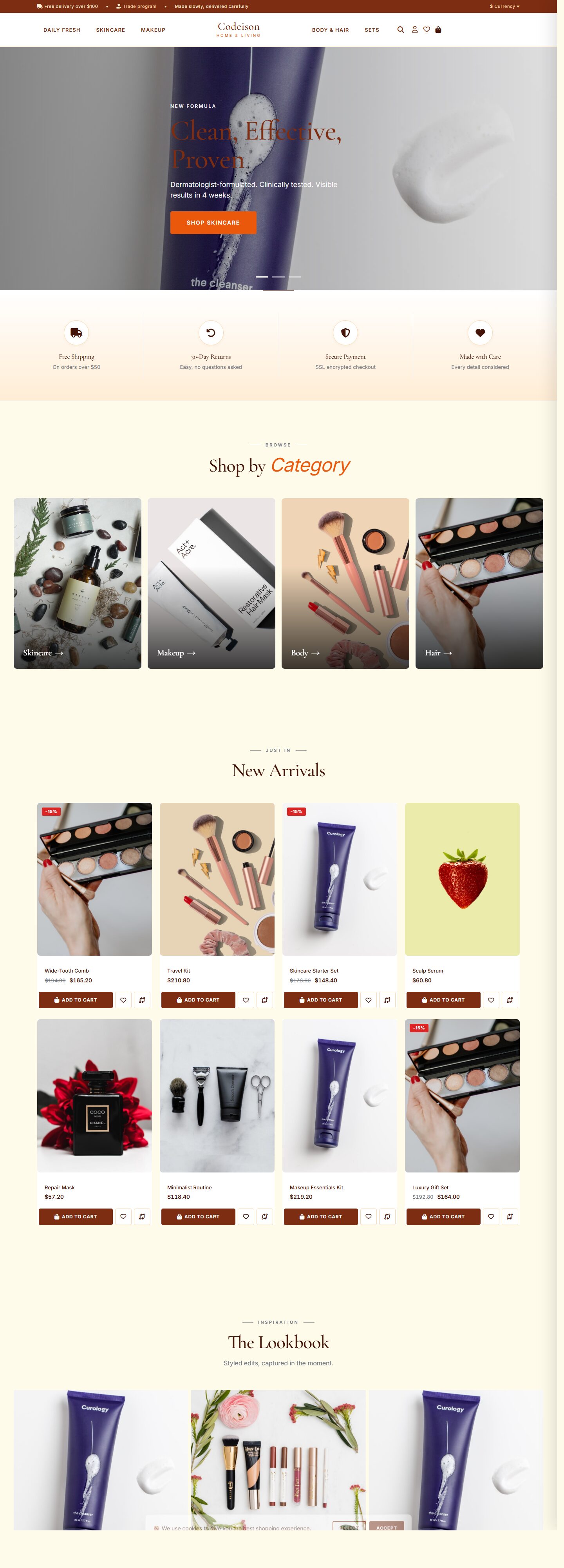 Warm-First OpenCart Theme for Beauty Brands - Beauty Clean