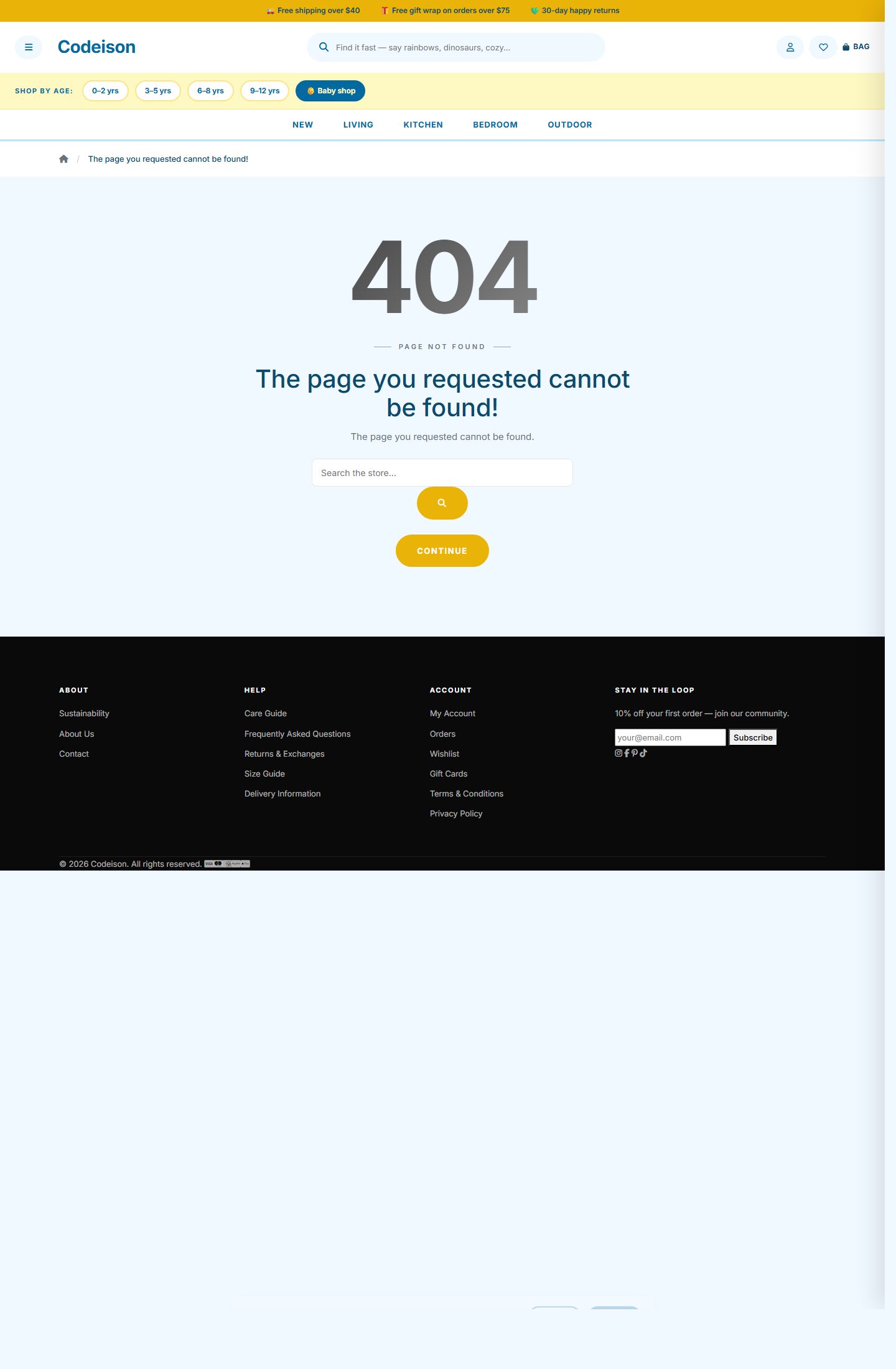 OpenCart 4 Homeware Template - Homeware Warm with Bright Header screenshot 3