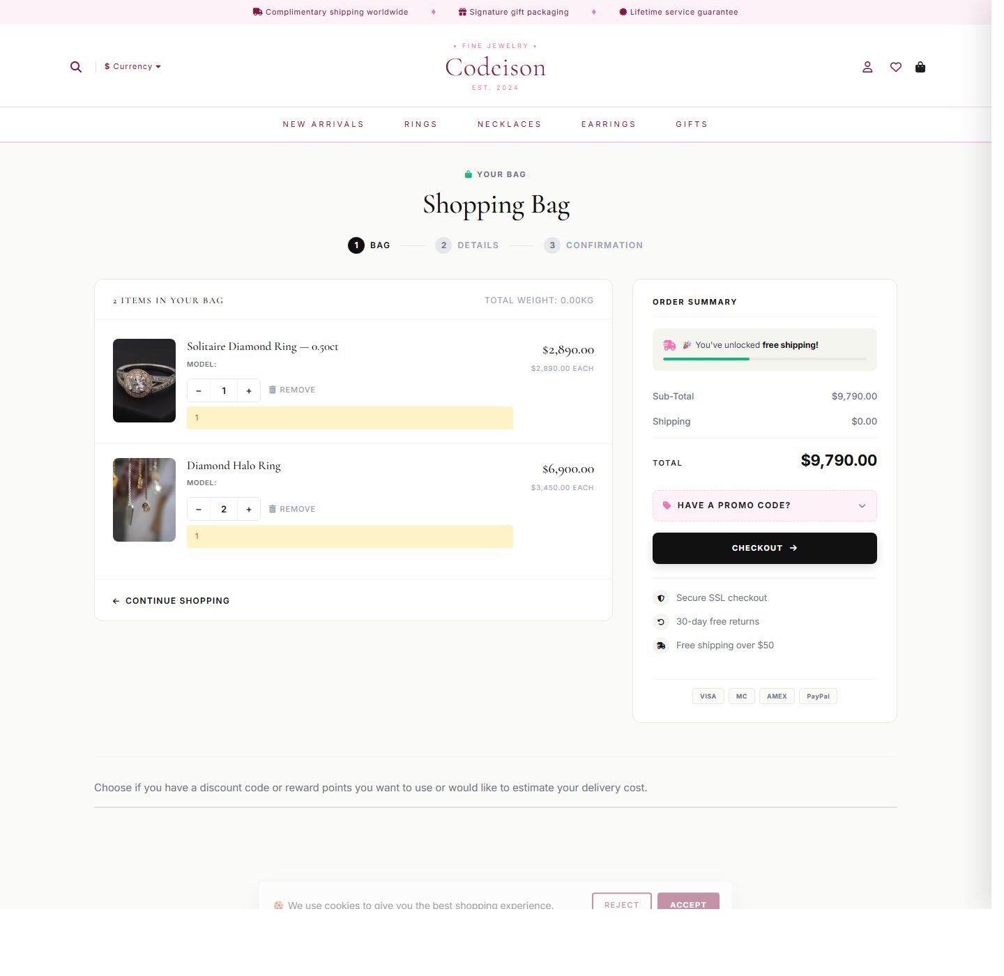 Mobile-First Jewelry OpenCart Theme - Jewelry Luxe/Luxe screenshot 4