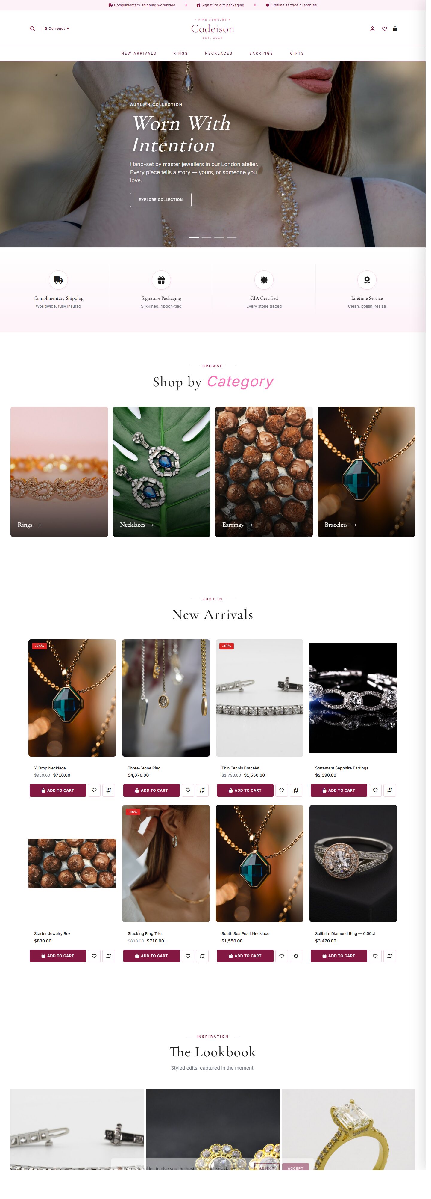 Mobile-First Jewelry OpenCart Theme - Jewelry Luxe/Luxe