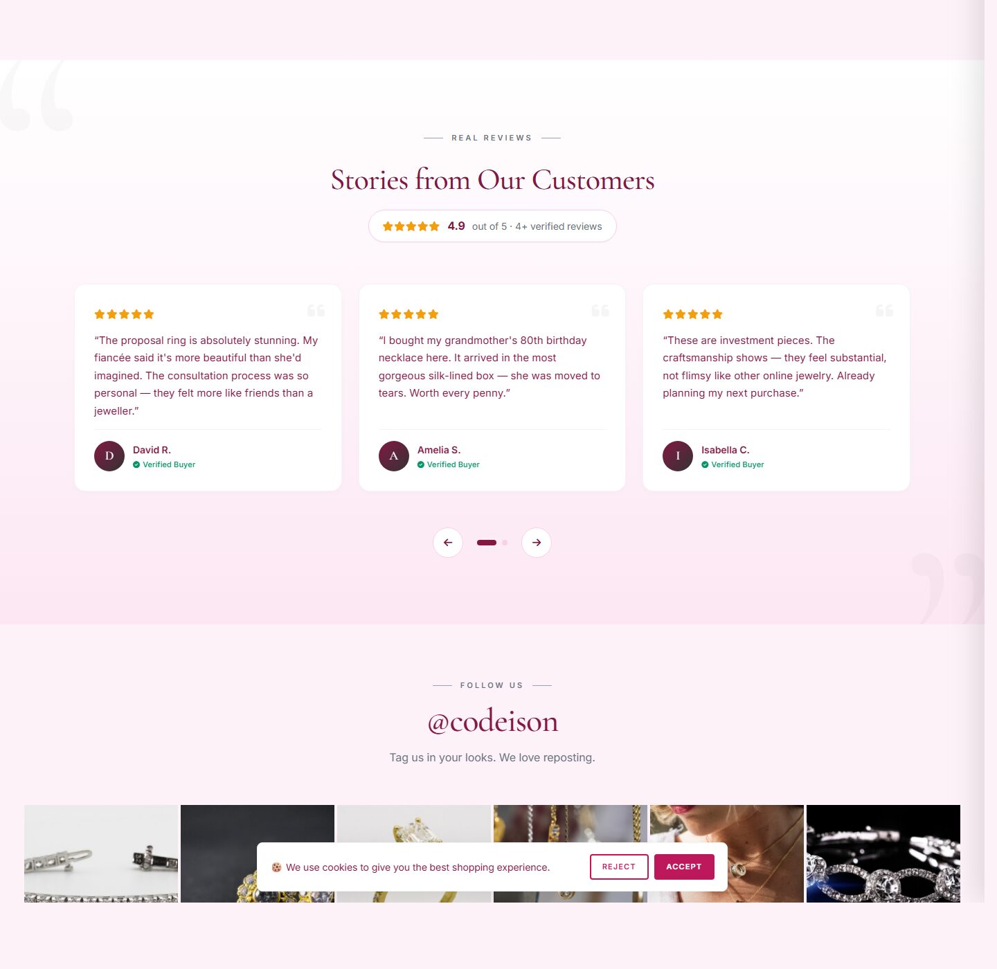 Jewelry Luxe OpenCart 4 Theme - Soft Layout for Jewelry Stores screenshot 5