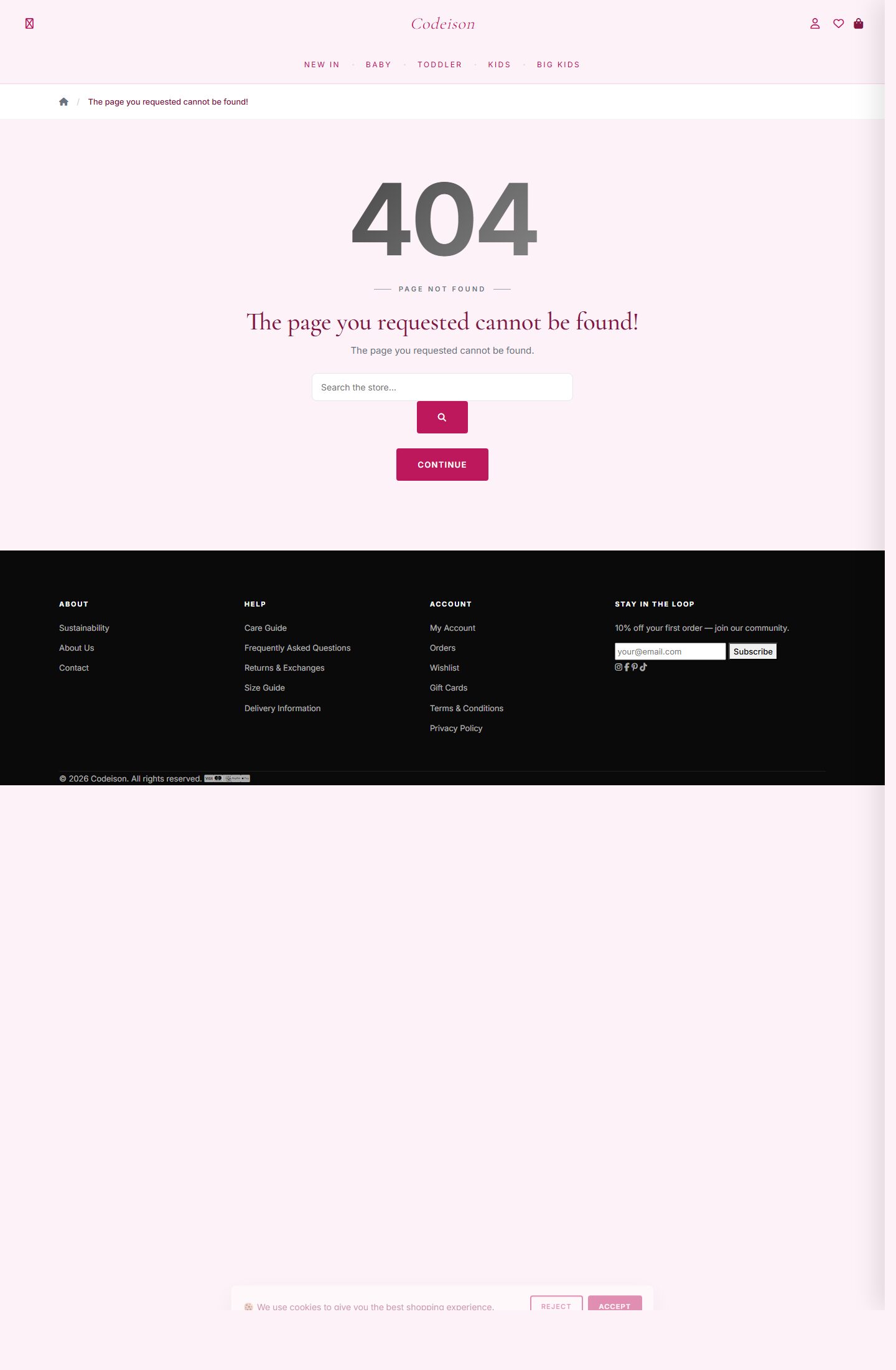 Kidswear Boutique OpenCart Theme | Kidswear Bright Soft Design screenshot 3