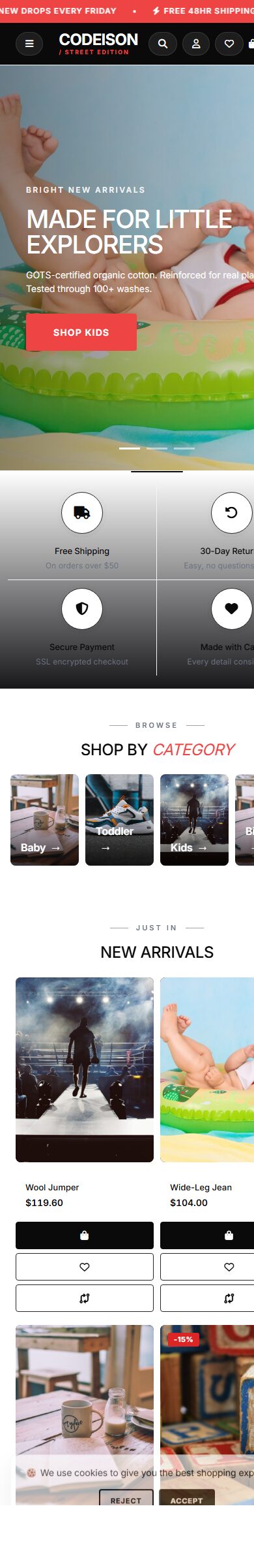 Kidswear Bright x Street - Kidswear OpenCart 4 Starter Theme screenshot 6