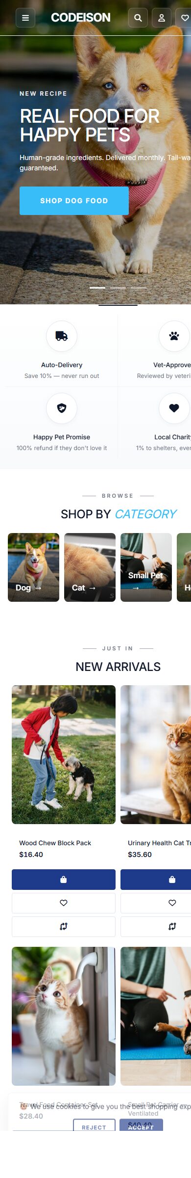 Pet Supply: Bold-Style OpenCart Theme for Modern Pet screenshot 6