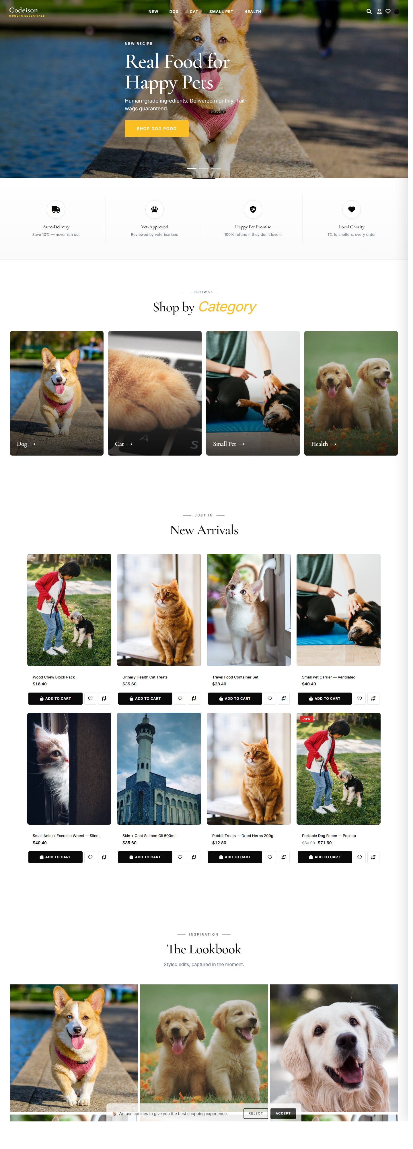 Conversion-Ready Pet Theme - Pet Supply Modern Edition