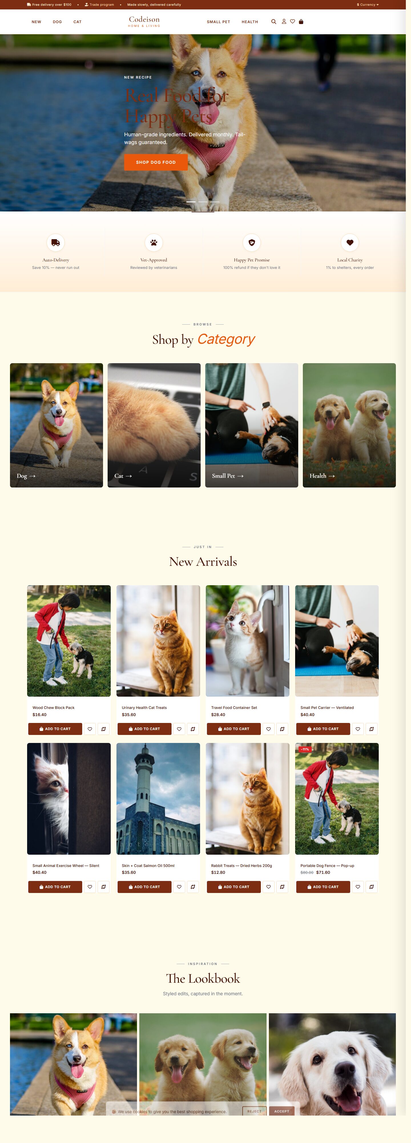 Premium Pet Theme for OpenCart 4.1 | Pet Supply Warm
