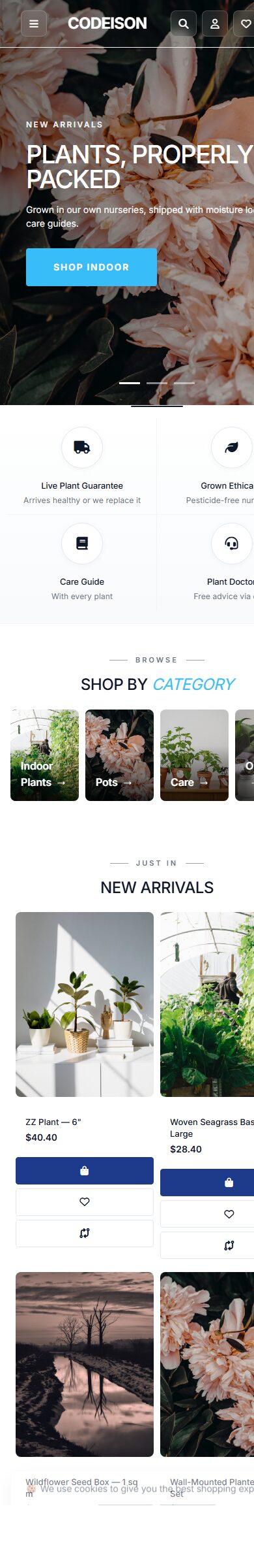 Launch a Garden Store with Plants Green - OpenCart 4 Bold Theme screenshot 6