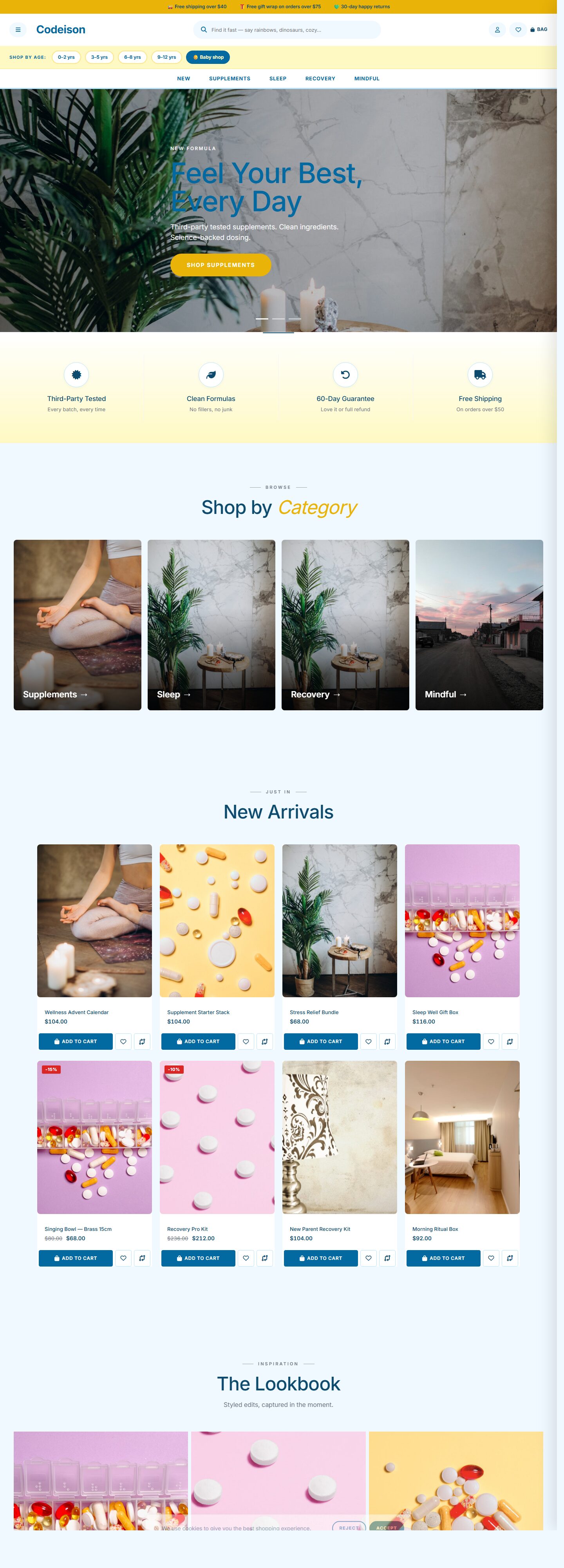 Bright Wellness Minimal: OpenCart 4 Theme Built for Wellness Growth