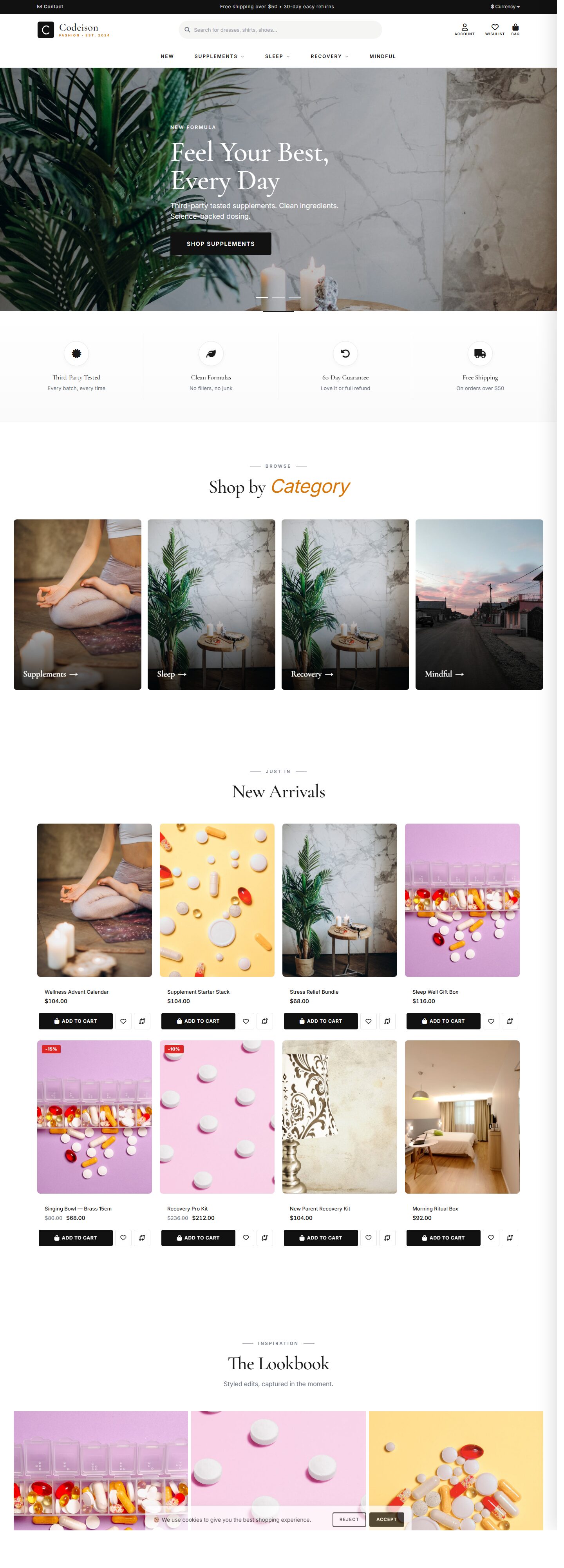 Wellness Storefront Theme - Wellness Minimal/Classic for OpenCart 4