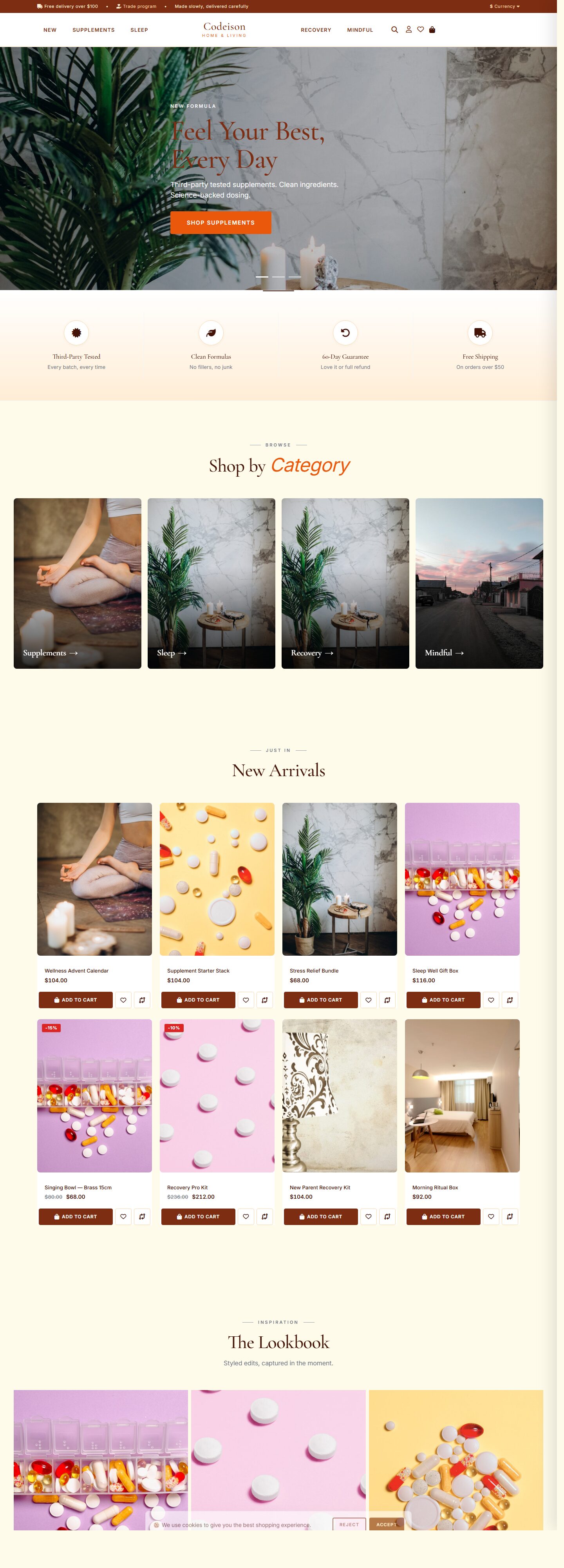 Conversion-Ready Wellness Theme - Wellness Minimal Warm Edition